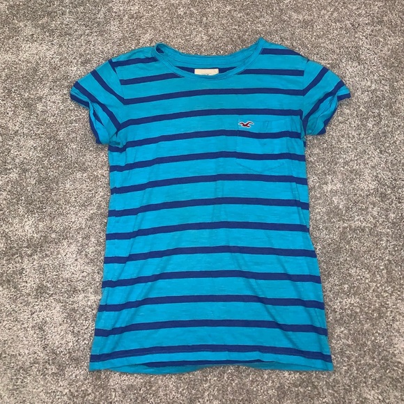 Hollister Light & Dark blue shirt size M - Picture 3 of 6